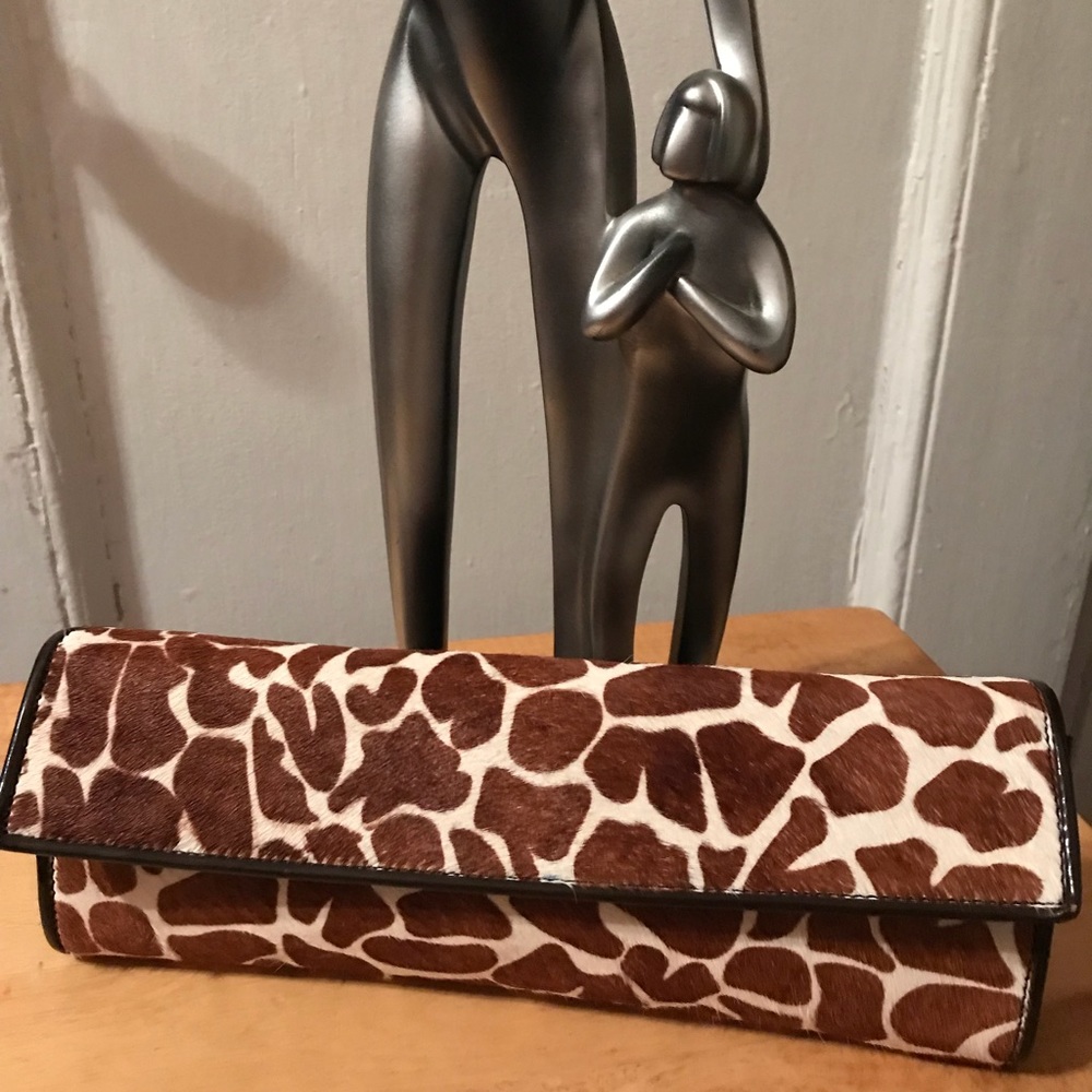 Brown Pony Hair Clutch